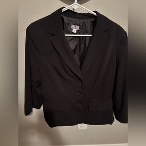 Worthington black button up blazer, size 18